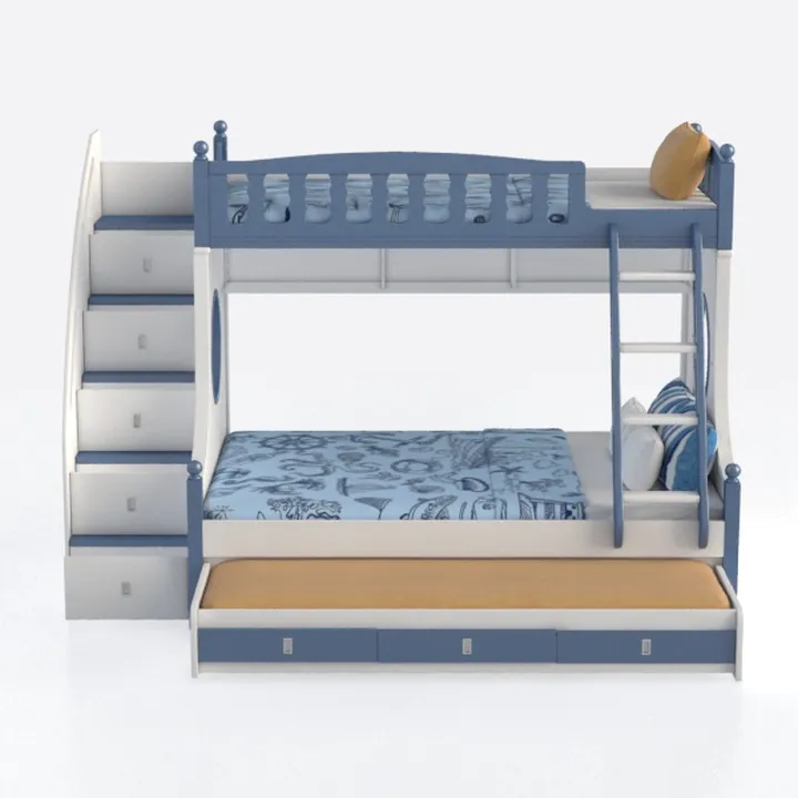 Acme Farah Twin Over Full Wooden Bunk Bed with Lad