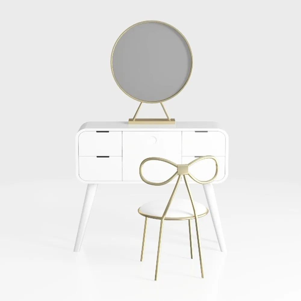 Velvet Office Desk Chair,Vanity Chair for Makeup R