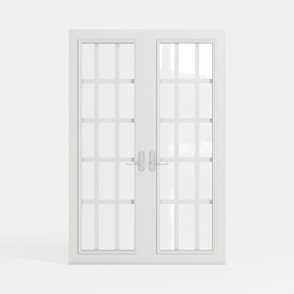 SARTODOORS French Double Panel Lite Doors 48 x 80