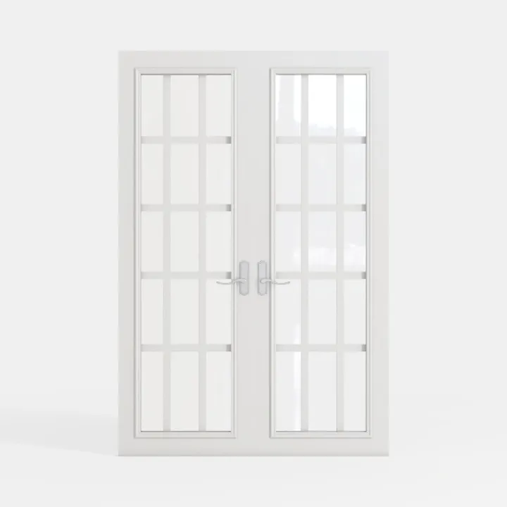 SARTODOORS French Double Panel Lite Doors 48 x 80