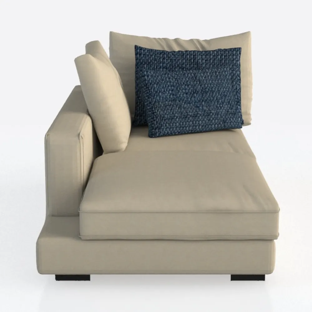 POVISON 31" Modular Sectional Armless Sofa for Liv