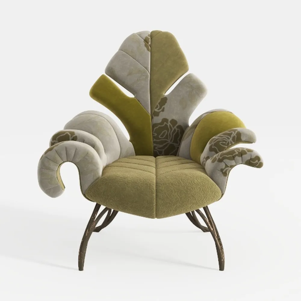 Sedia in flanella Mid-Century, comoda poltrona imbottita senza braccioli, per soggiorno, camera da letto e ufficio, elegante sedia angolare verde vintage per rilassarsi e leggere