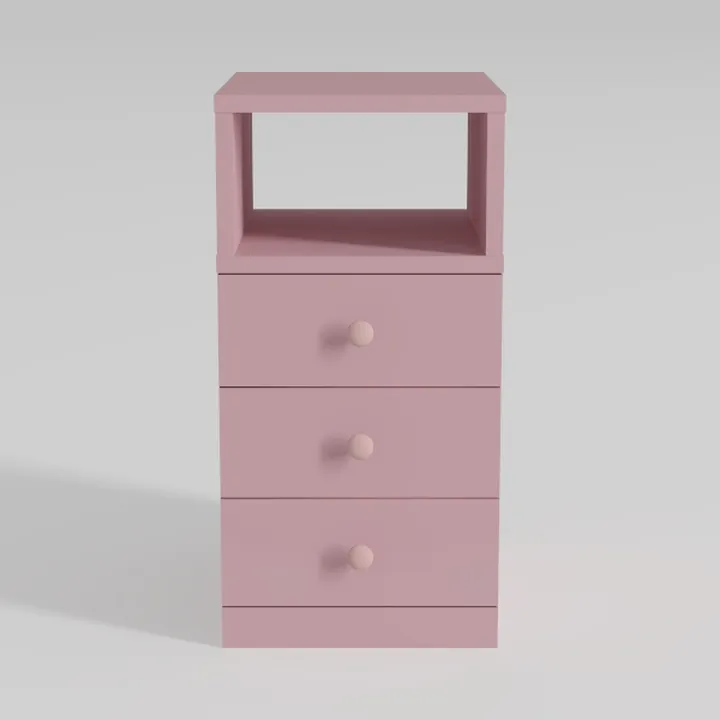 Tiptiper Nightstand Set 2, Grey Night Stands with