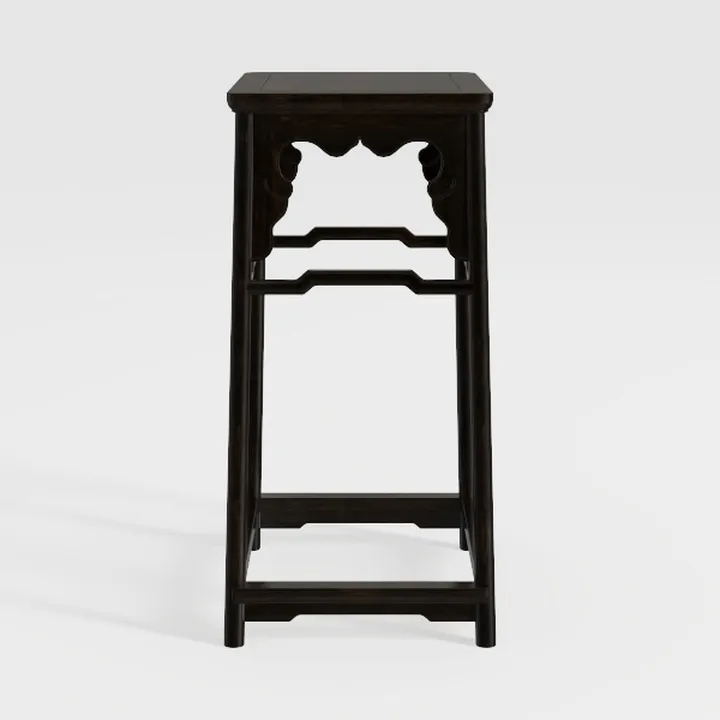 Traditional Solid Wood Vintage End Table 3D Model