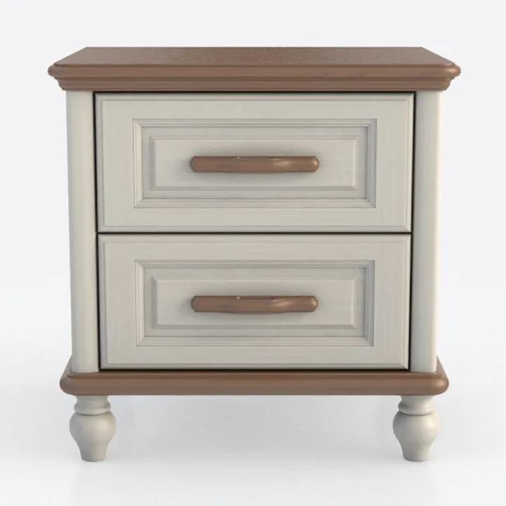 JHSLXD Creative Solid Wood Bedside Table Bedroom