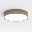 Minimalist Perforated Metal Flush Mount Ceiling Lamp 3D Model Right 45 Degree View