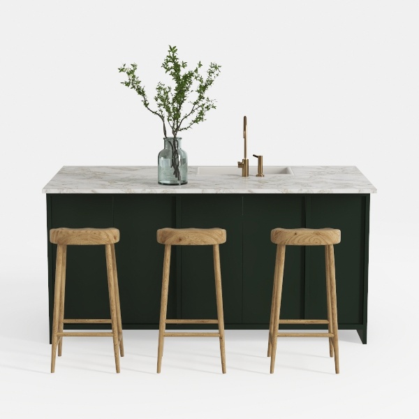 Sonia 31 in. H Brown Low Back Wood Bar Stool with 