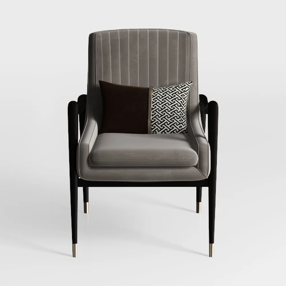 Elle Decor Odile Accent Chair, Plush Back Cushion,