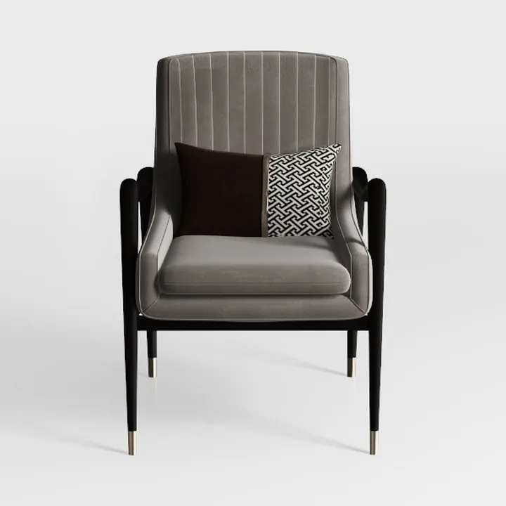 Elle Decor Odile Accent Chair, Plush Back Cushion,