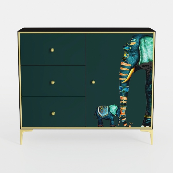 RoyalCraft 3 Drawer Nightstand Set of 2, Large