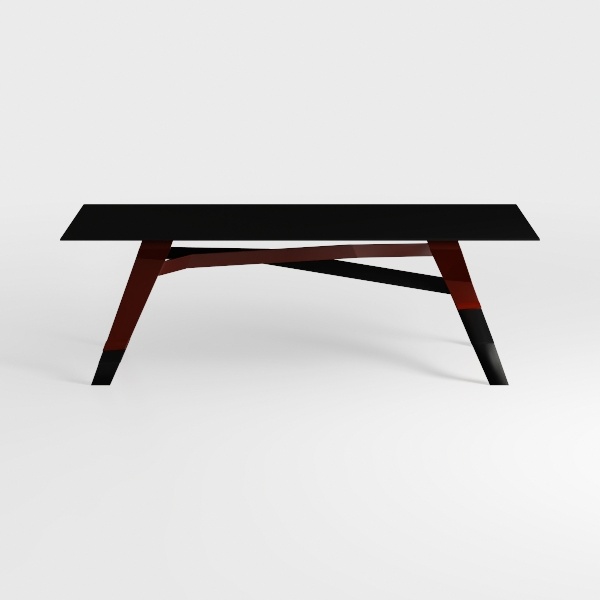 Krevor Series Modern Clear Glass 71 in. Rectangula