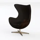 WEHUOSIF Armchair with Egg Shape,Single Sofa,Lazy  Left 45 Degree View