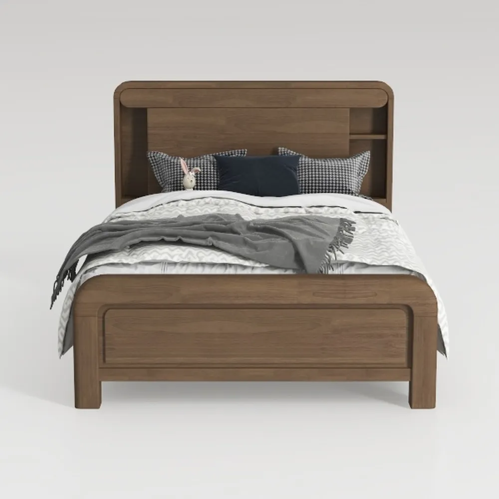 Better Home Products Fox Wood Panel Queen Platform