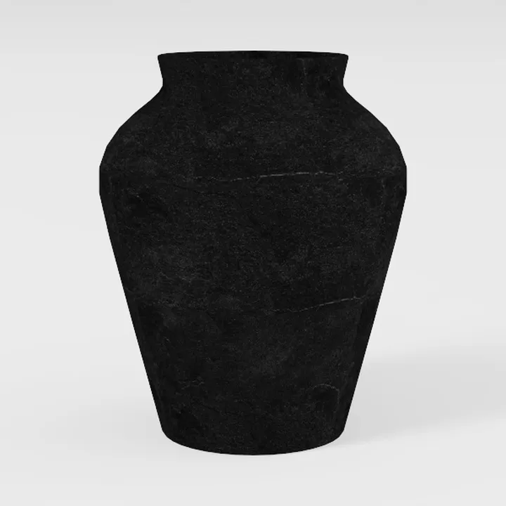 Rustic Ceramic Vase 11 Inch Farmhouse Pottery