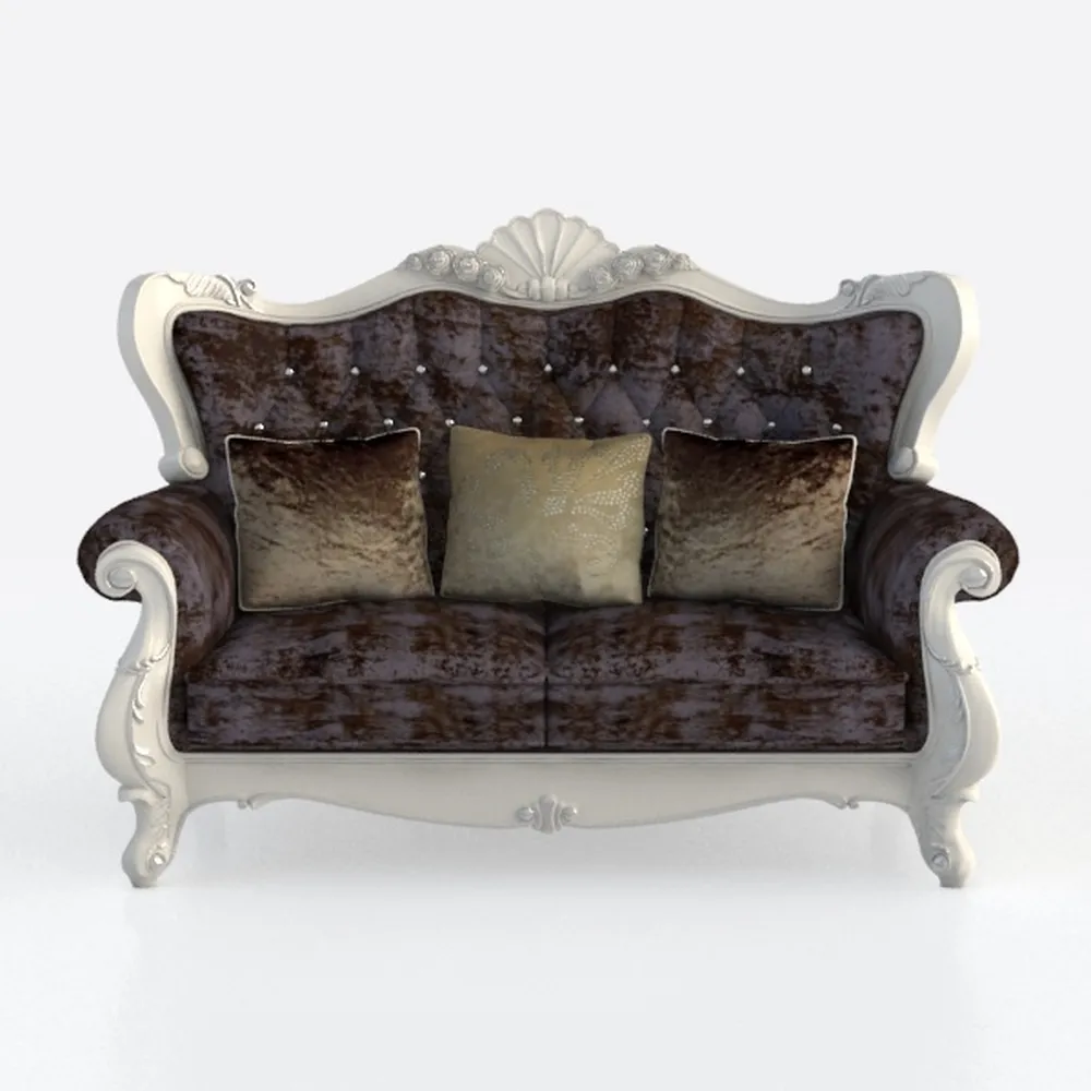 Luxury Victorian Couch - Floral Couch with Crystal