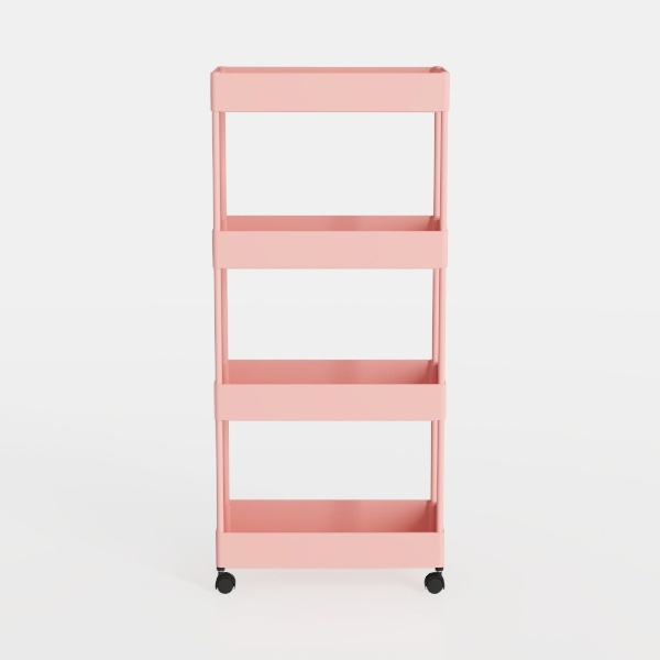 3 Tier Rolling Storage Cart Metal with Wheels