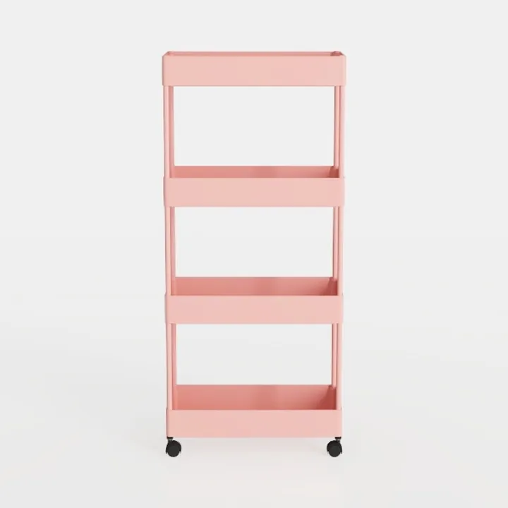3 Tier Rolling Storage Cart Metal with Wheels