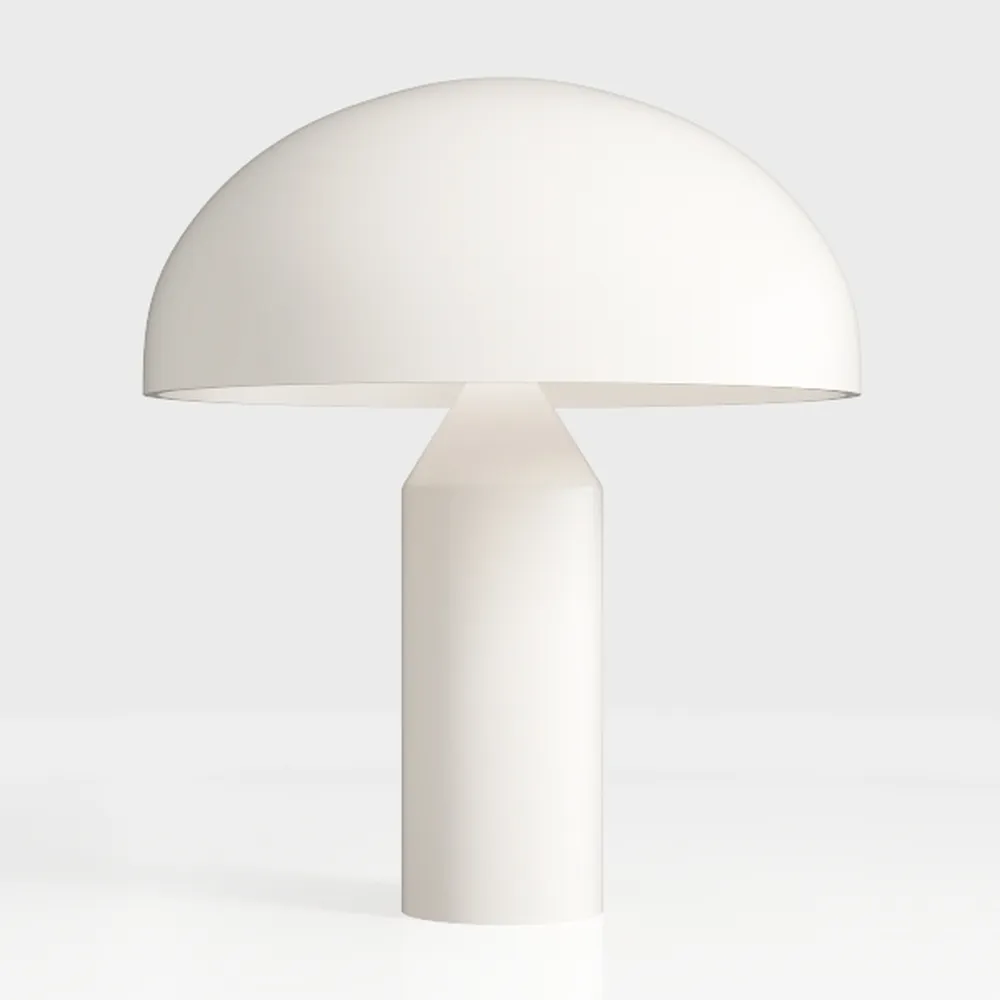 Nourison 16" Blush Pink Metal Mushroom Table Lamp,