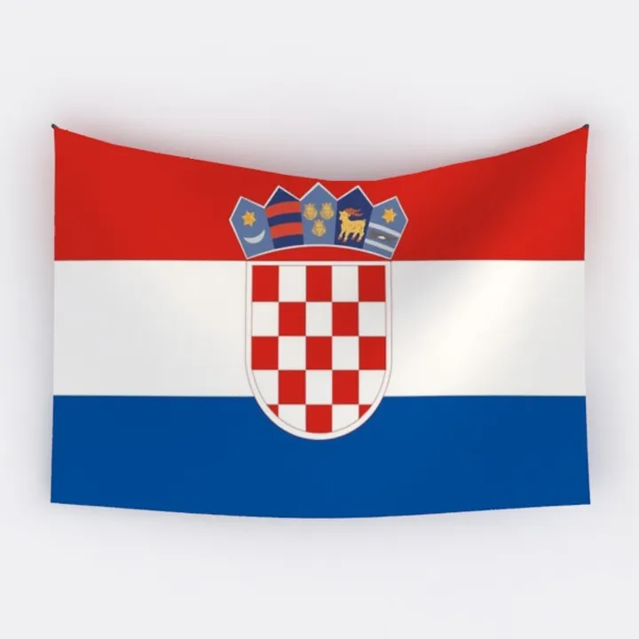 Croatia National Flag Hanging Tapestry 3D Model