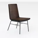 VESCASA Faux Leather Upholstered Dining Chairs Right 45 Degree View