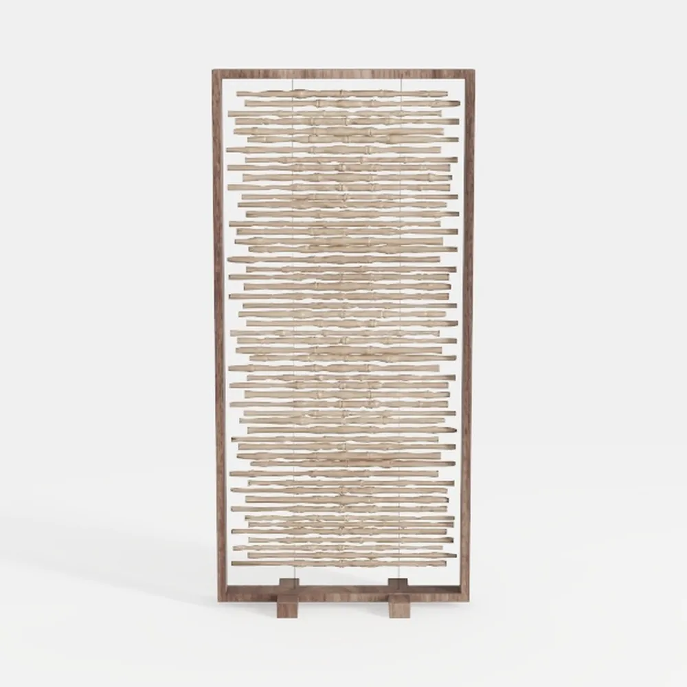 Kokorona Cordless Sheer Bamboo Roman Shades