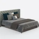 SOFTSEA Floor Bed Queen Size Upholstered Platform  Right 45 Degree View
