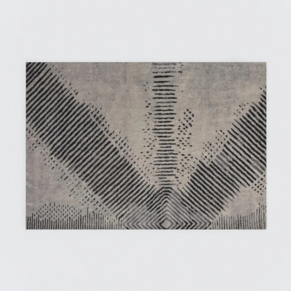 GLORY RUGS Area Rugs Marble 8x10 Black Gold Carpet