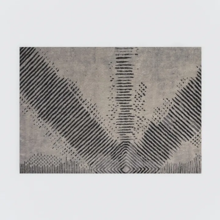 GLORY RUGS Area Rugs Marble 8x10 Black Gold Carpet