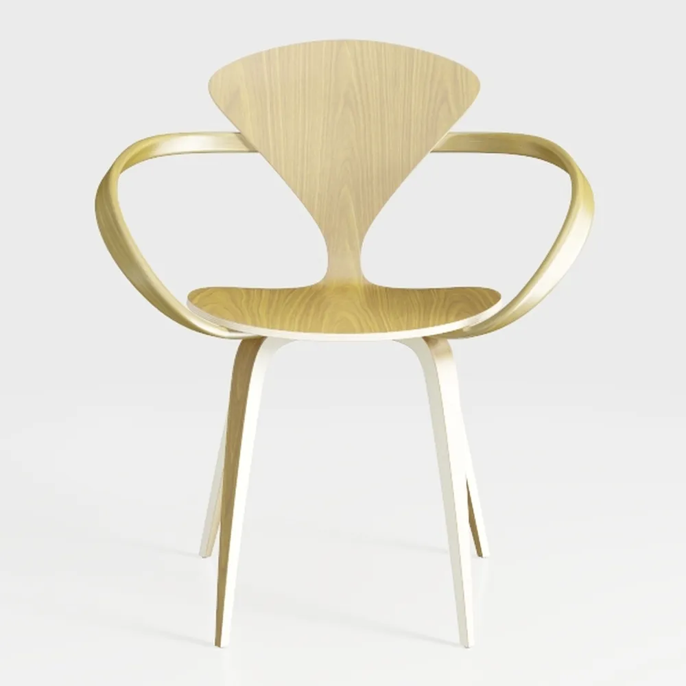 White Arm Chair Set of 1