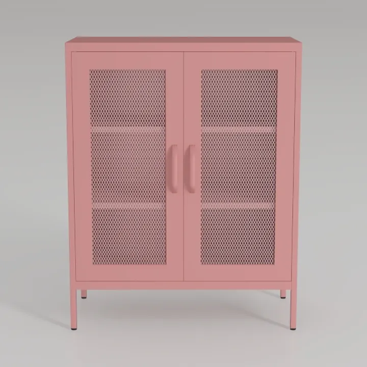 Metal Storage Cabinet with Mesh Doors,Steel