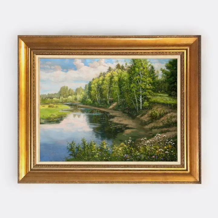 Framed Vintage Wall Art Classical Oil Painting