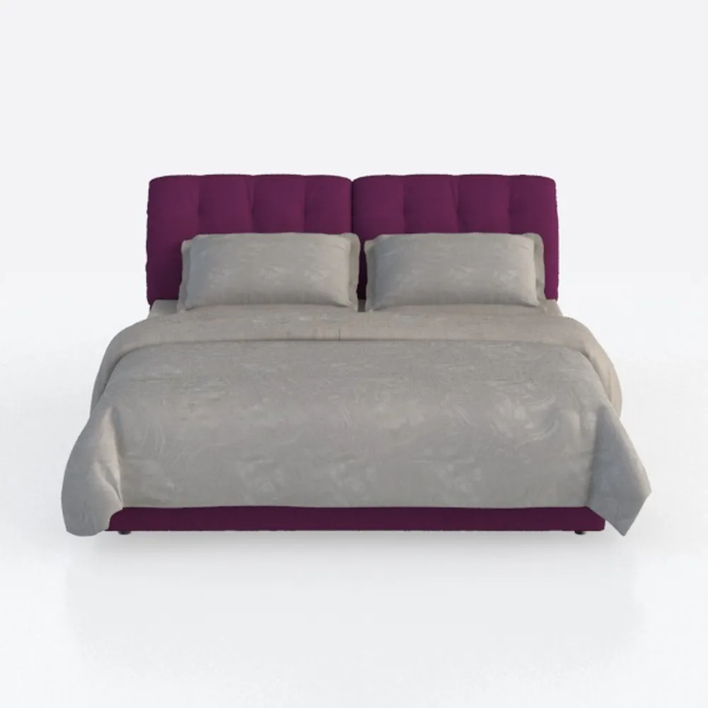 HomeStock Gothic Grandeur Bed in Luxurious Purple 