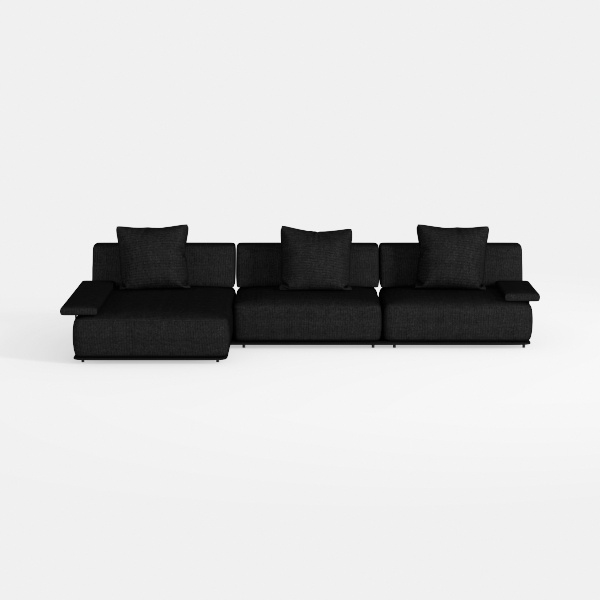 104” Sectional Cloud Couch, L-Shape Compressed