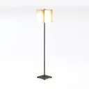 Minimalist Metal Fabric Floor Lamp 3D Model Left 45 Degree View