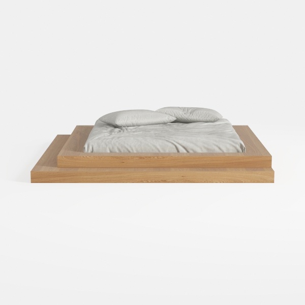 Moe's Home Collection Round Off Bed Wood Brown