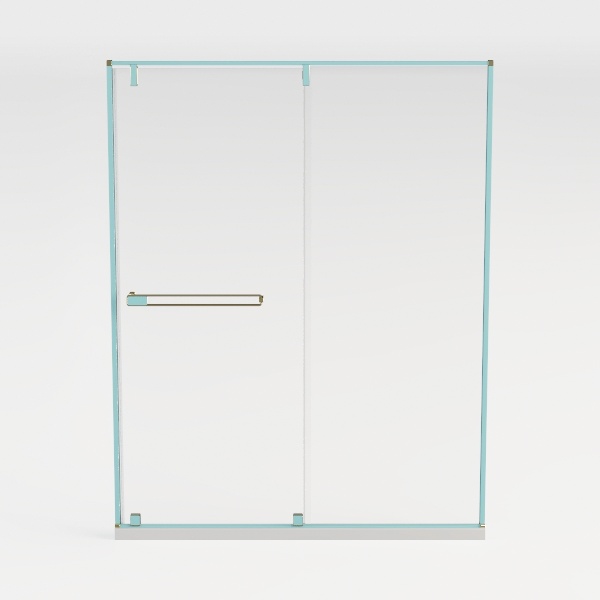 56-60" W x 76" H Frameless Sliding Shower Door
