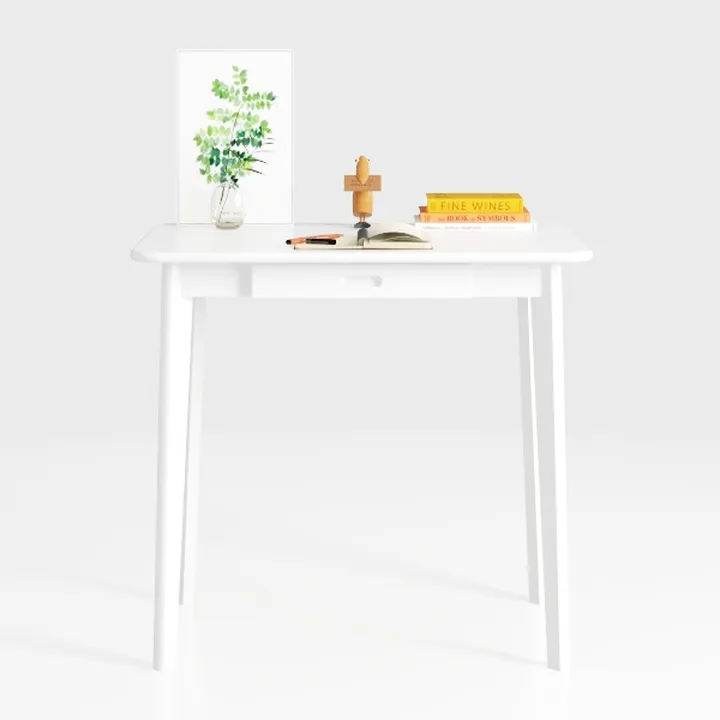 LuYuLTONG Solid Wood Computer Desk, 39" Mid-Centur