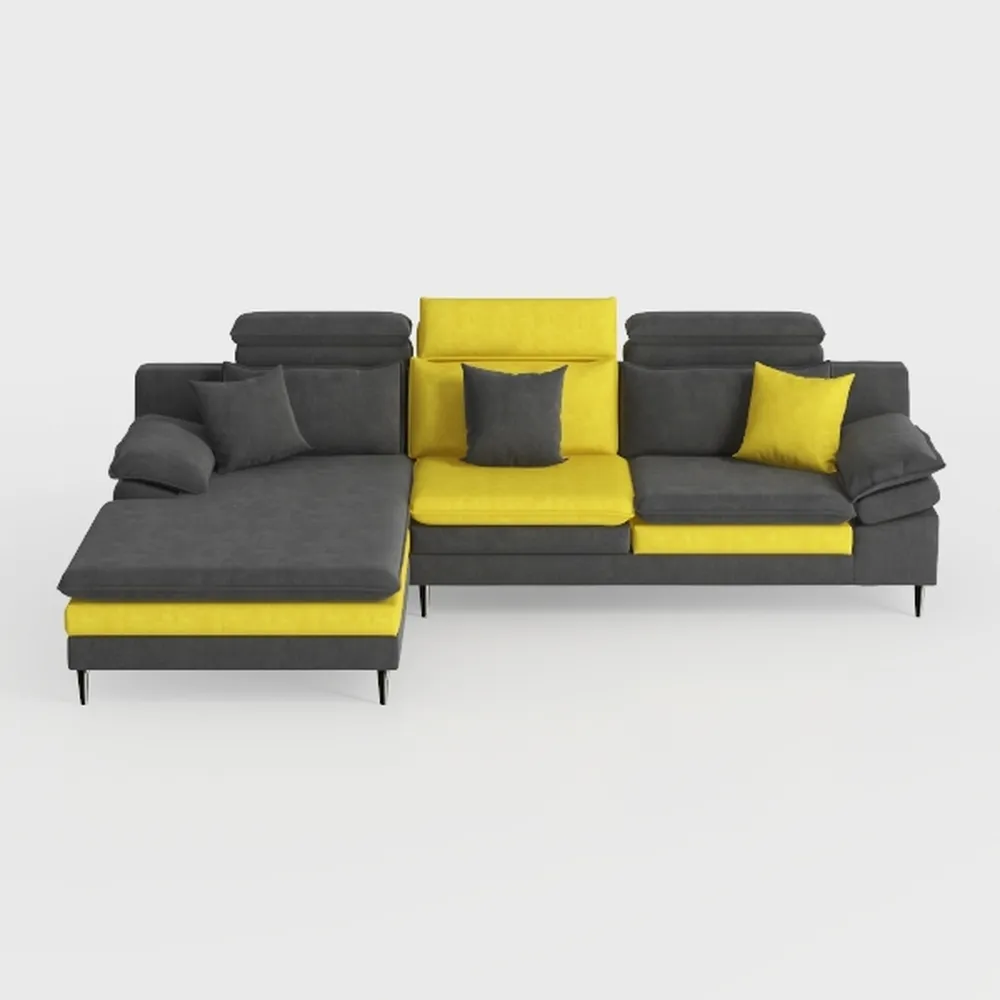 Panana Convertible Sectional Sofa Couch,L-Shaped, 
