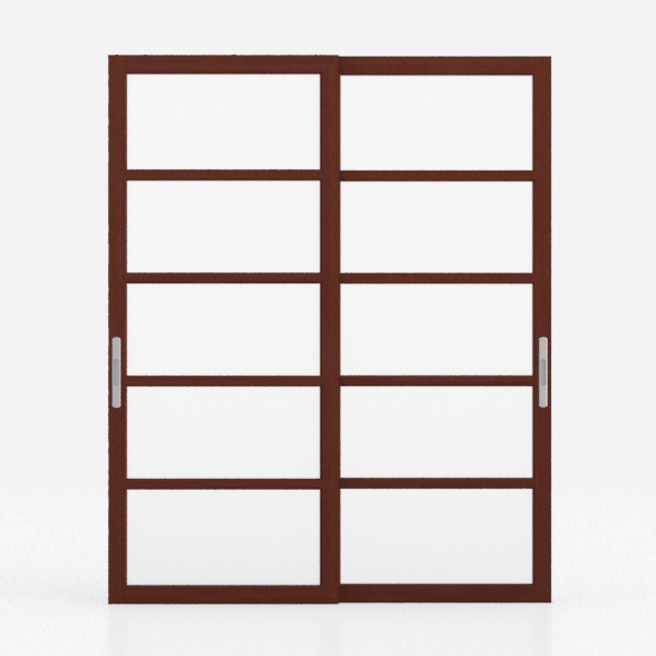 3D wooden door Y-6336 Sapele