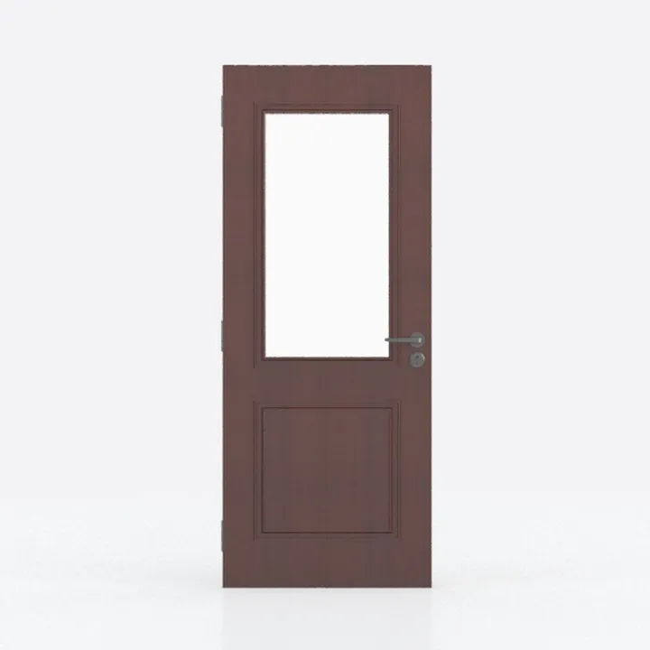 24 x 80 Frosted Glass Paintable Interior Door 
