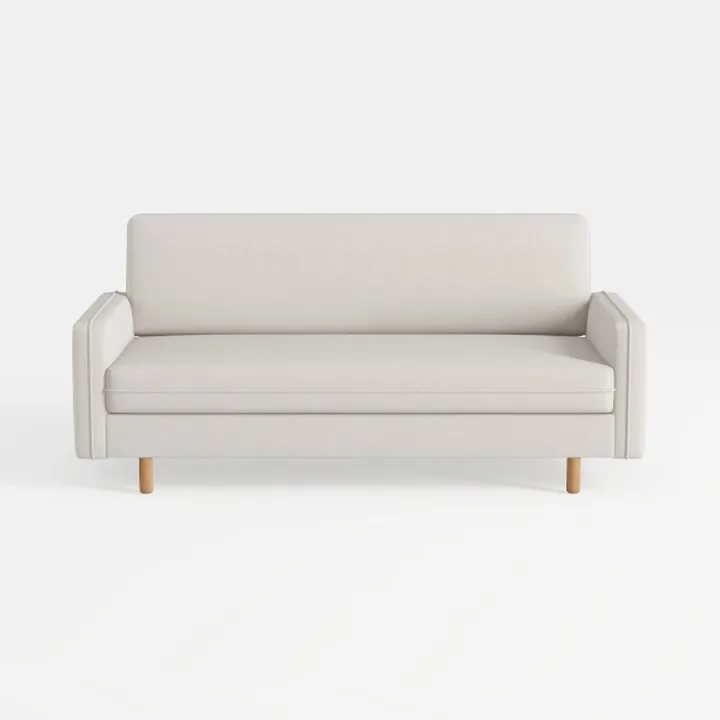 Minimalist Fabric Wood Legs Sofa 3D Model