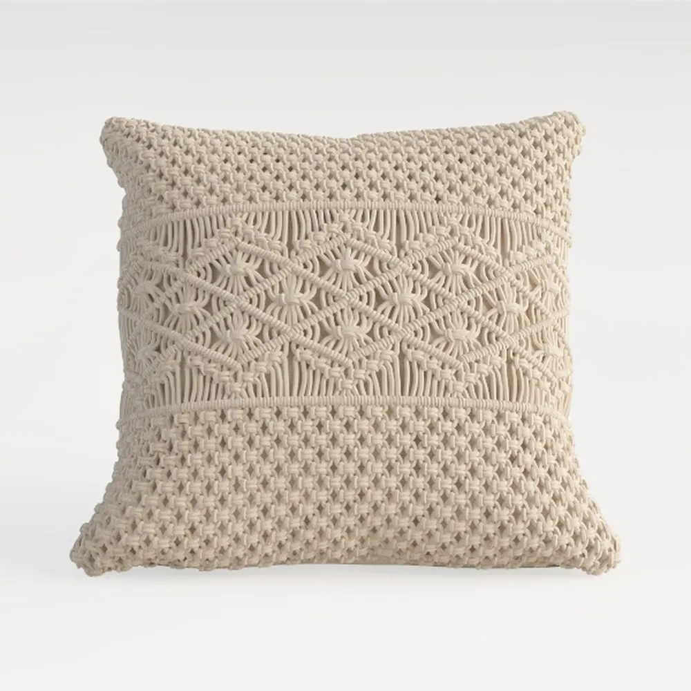 Chardin home Waffle Stripe Boho Pillow Cover