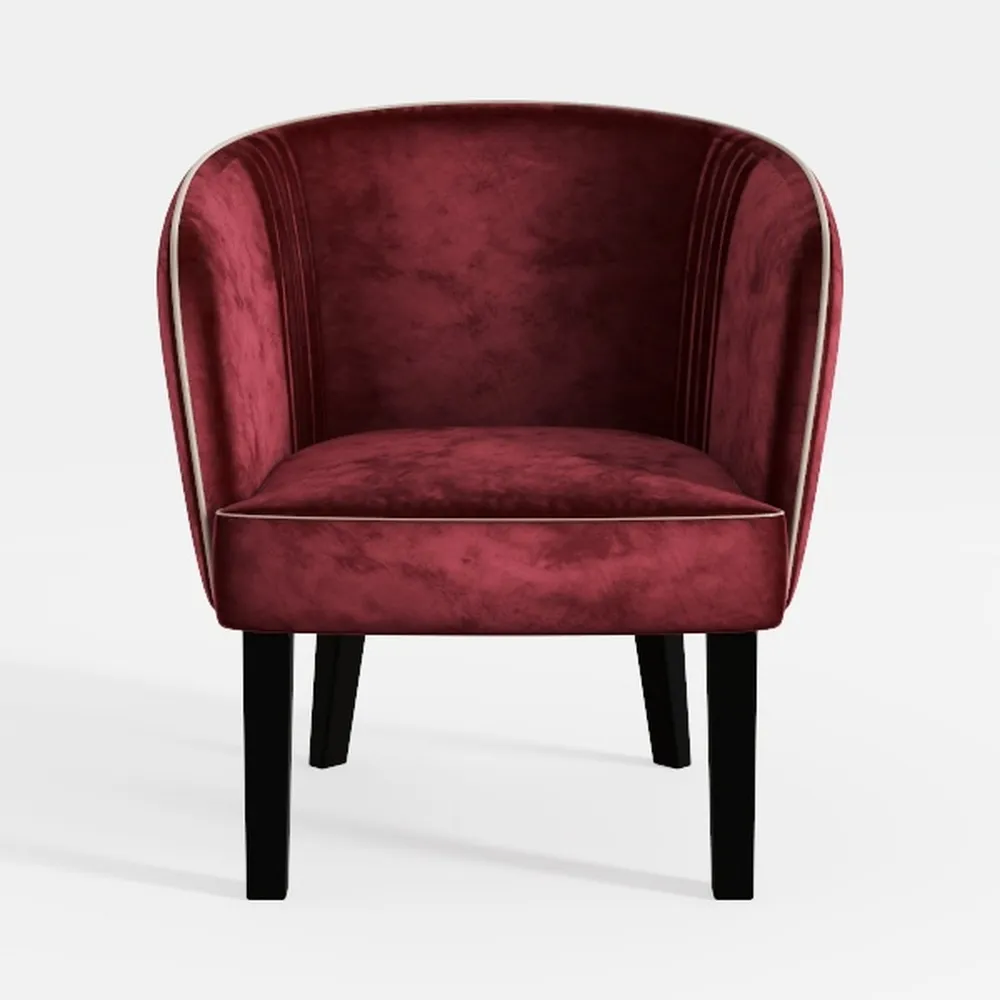 Yaheetech Club Chair, Velvet Accent Chair