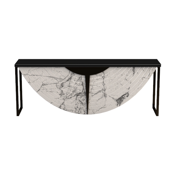 New Classic Furniture Lyra Black/Gray Faux Marble 