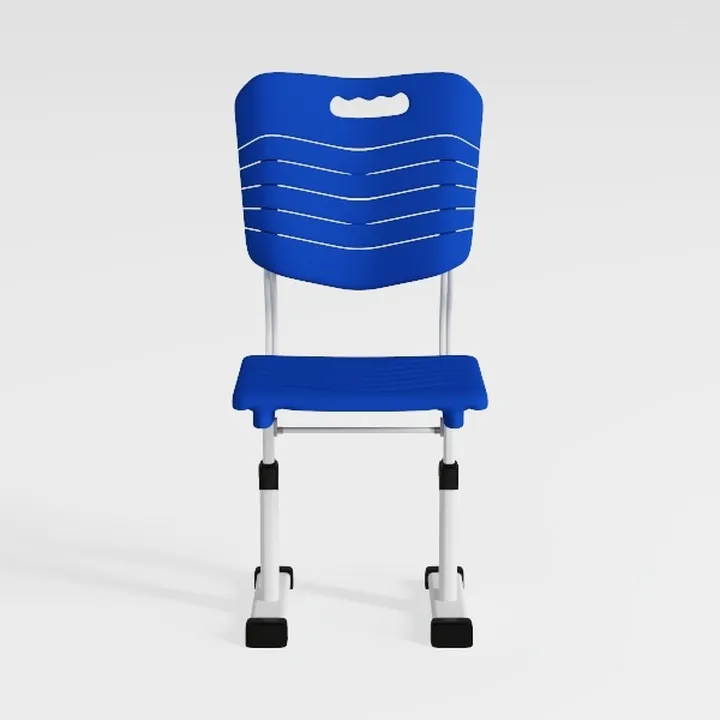 Modern Plastic Metal Adjustable School Chair 3D Model