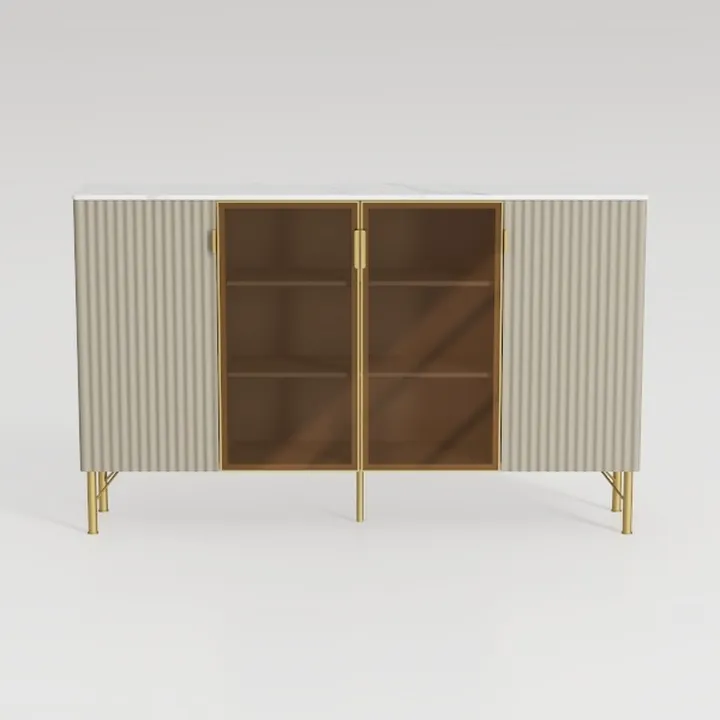 Sideboard Cabinet with Storage, 47" Wide Modern