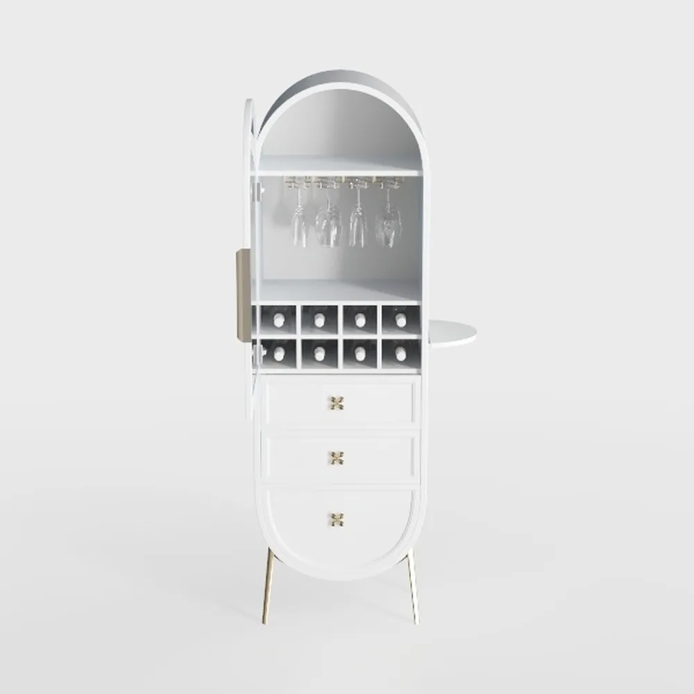 Merax 71" Tall Arched Farmhouse Pantry Cabinet