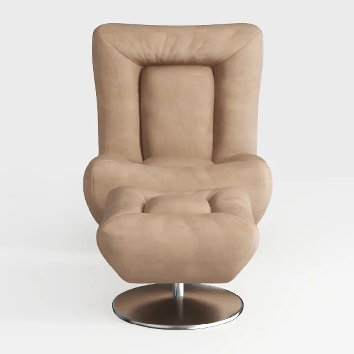 Oversized PU Leather Big Large Recliner with Adjus