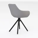 Ergonomic Leather Office Chair with Armrest and Ba Right 45 Degree View