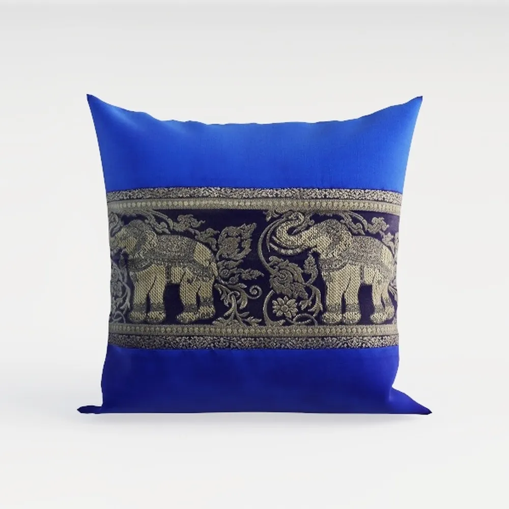 Coastal Outdoor Pillow Covers, Bright Blue